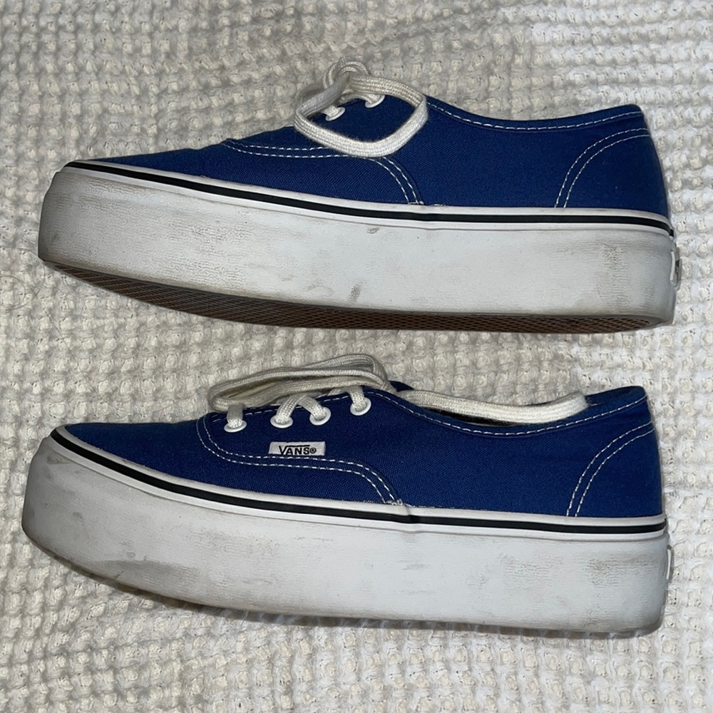 Vans Authentic womens navy platform sneakers